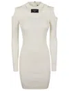 Balmain Ls Db Col Shoulder Cut Knit Dress