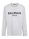 Balmain Black Sweatshirts Man Sweatshirt White Size Xl Cotton In White