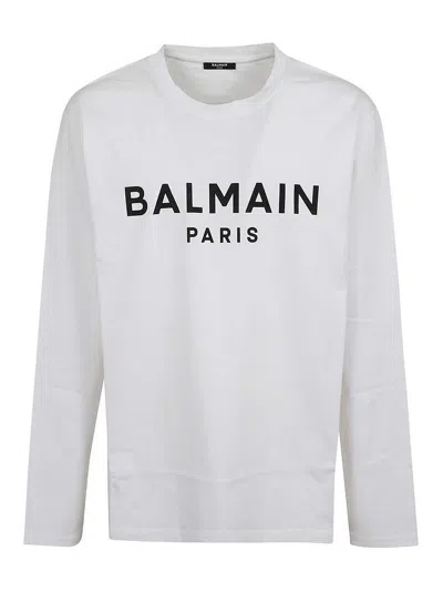 BALMAIN LS  PRINT T-SHIRT