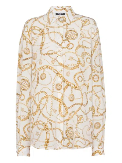 Balmain Ls Shirt Clothing In Multi
