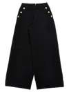 BALMAIN LUREX PINSTRIPED PANTS