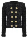 Balmain Black Lurex Tweed Blazer