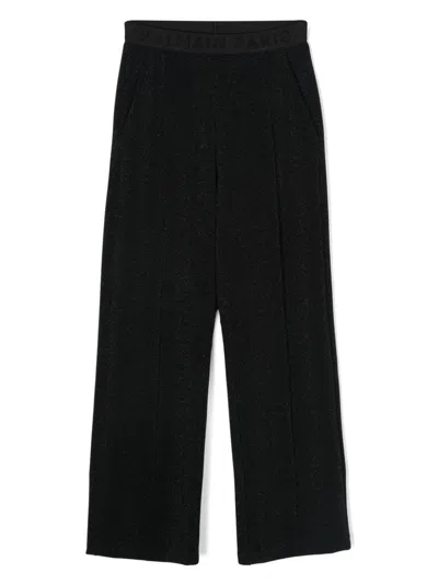 Balmain Kids' Lurex Trousers In Multicolour