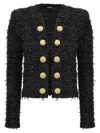 Balmain Black Lurex Tweed Blazer