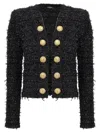 Balmain Black Lurex Tweed Blazer