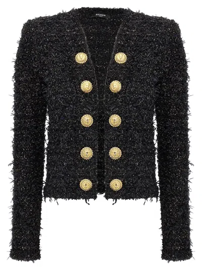 BALMAIN BALMAIN LUREX TWEED BLAZER