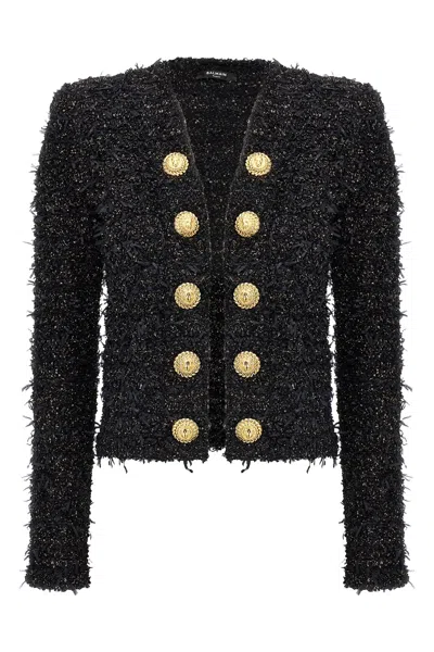 BALMAIN BALMAIN LUREX TWEED BLAZER