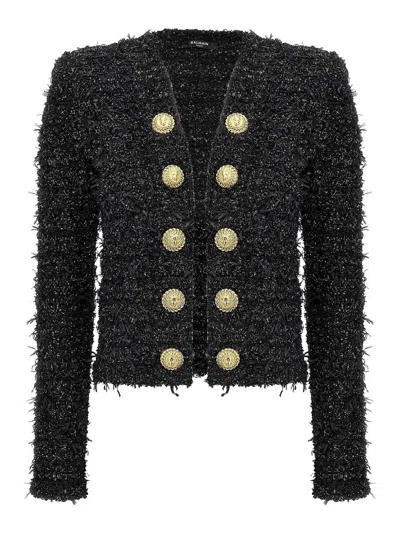 BALMAIN BLAZER - NEGRO