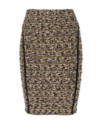 BALMAIN BALMAIN LUREX TWEED PENCIL SKIRT