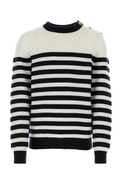 BALMAIN BALMAIN EMBROIDERED CASHMERE SWEATER