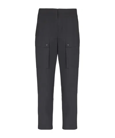 Balmain Main Lab Cargo Trousers In Black