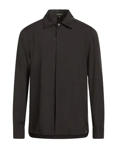 Balmain Main Lab Man Shirt Black Size 40 Polyester