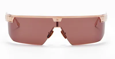 Balmain Major - Rose Gold Sunglasses In Pink