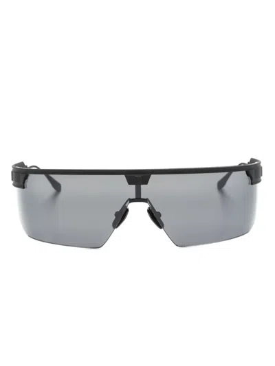 Balmain Major Rectangular-frame Sunglasses In Black