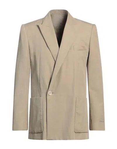 Balmain Man Blazer Beige Size 40 Lyocell, Hemp, Cotton