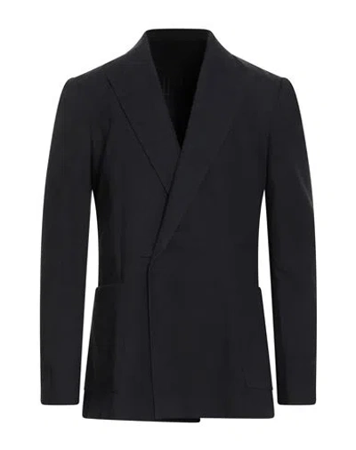 Balmain Man Blazer Black Size 34 Cotton, Wool