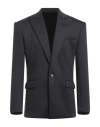 Balmain Man Blazer Black Size 36 Polyester, Elastane In Black