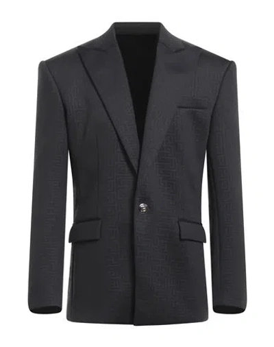 Balmain Man Blazer Black Size 36 Polyester, Elastane