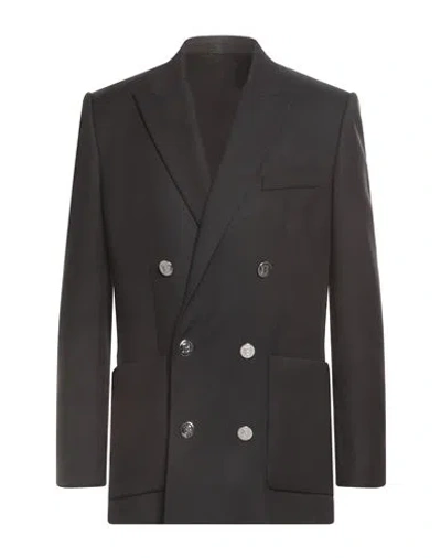 Balmain Man Blazer Black Size 38 Virgin Wool