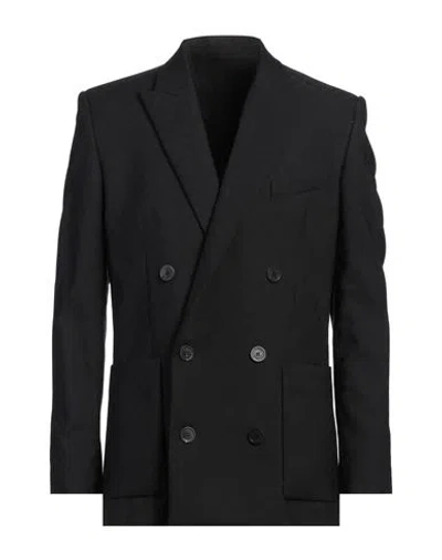 Balmain Man Blazer Black Size 40 Wool