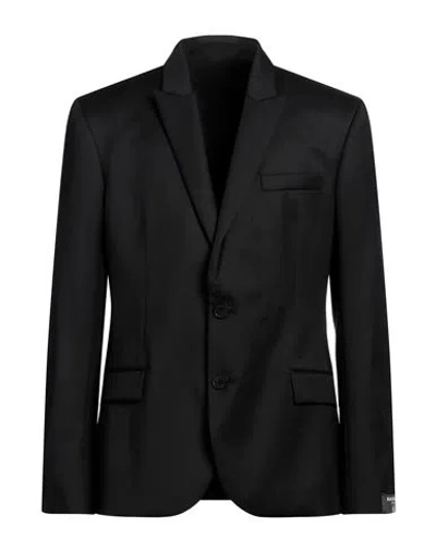 Balmain Man Blazer Black Size 44 Wool
