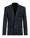Balmain Man Blazer Midnight Blue Size 42 Virgin Wool, Elastane In Blue