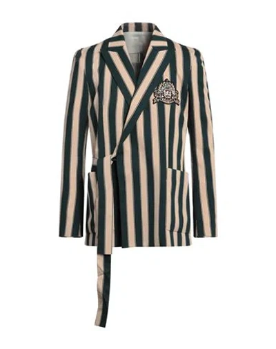 Balmain Man Blazer Sand Size 42 Viscose, Polyamide, Copper, Glass, Brass