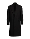 Balmain Man Coat Black Size 44 Wool, Polyamide In Black