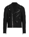 Balmain Wool Felt Biker Jacket In In Black