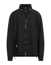 Balmain Man Jacket Black Size 38 Polyamide In Black