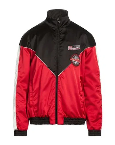 Balmain Man Jacket Black Size 38 Polyester, Elastane