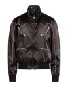 Balmain Man Jacket Black Size 40 Polyester, Elastane In Black
