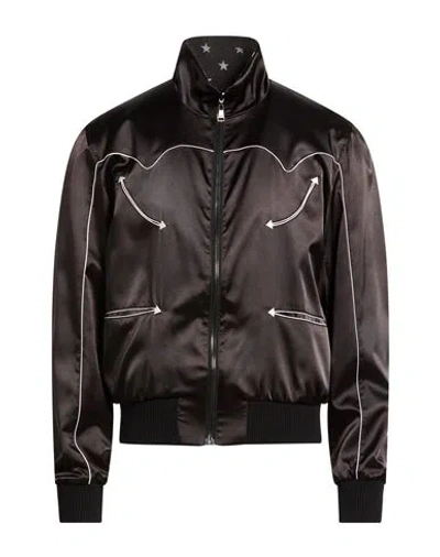 Balmain Man Jacket Black Size 40 Polyester, Elastane