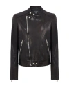 Balmain Biker Jacket With Zip In Black