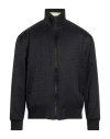 Balmain Man Jacket Midnight Blue Size 38 Viscose, Virgin Wool, Polyamide, Elastane, Polyester In Black