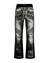 Balmain Denim Trompe Loeil Pants In Black