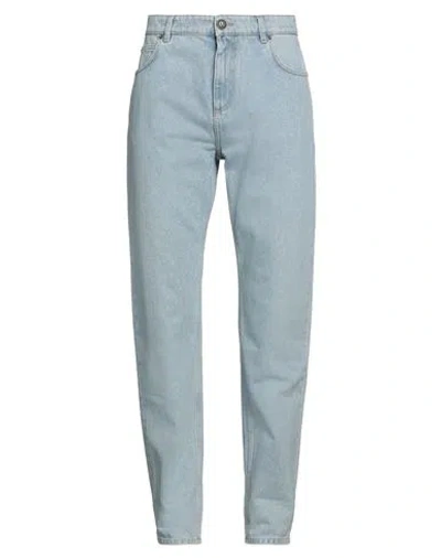 Balmain Man Jeans Blue Size 28 Cotton