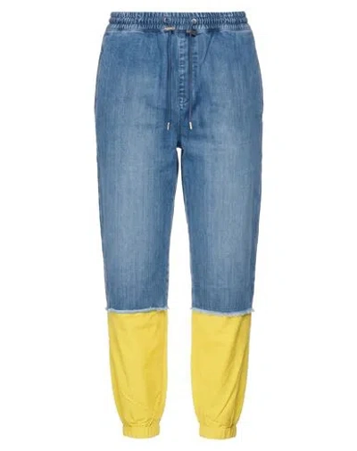 Balmain Man Jeans Blue Size 28 Cotton, Polyamide