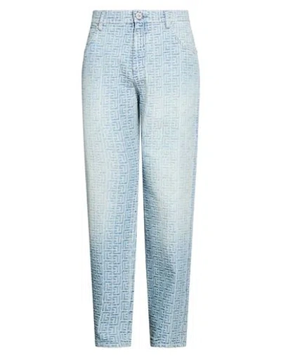 Balmain Man Jeans Blue Size 29 Cotton