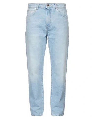 Balmain Man Jeans Blue Size 30 Cotton In Multi
