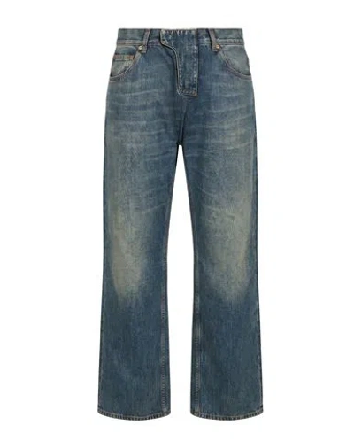 Balmain Man Jeans Blue Size 33 Cotton