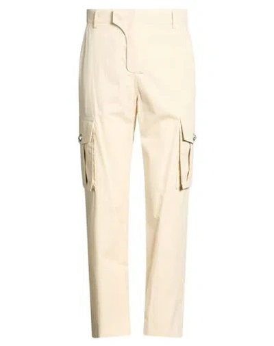 Balmain Man Pants Beige Size 32 Cotton In Nude