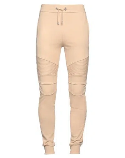Balmain Man Pants Beige Size Xl Cotton In Neutral