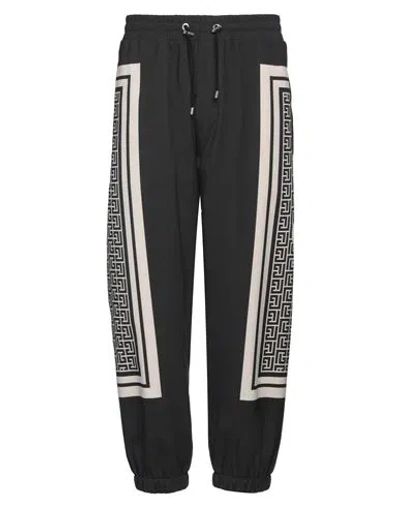Balmain Monogram Joggers In Black