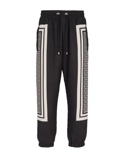 Balmain Monogram Joggers In Black