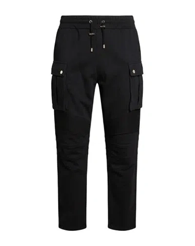 Balmain Man Pants Black Size Xl Cotton