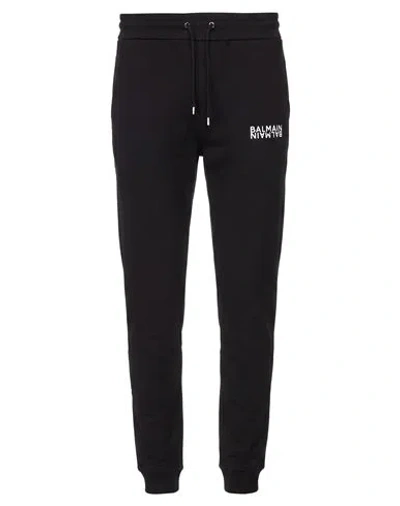 Balmain Man Pants Black Size Xl Cotton