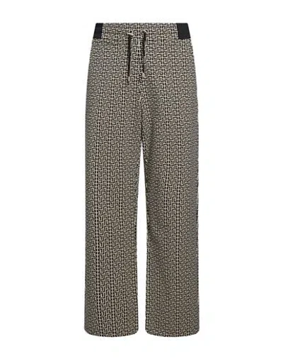Balmain Man Pants Black Size Xl Cotton, Elastane In Gray