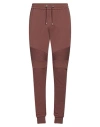 Balmain Man Pants Chocolate Brown Size L Cotton, Elastane