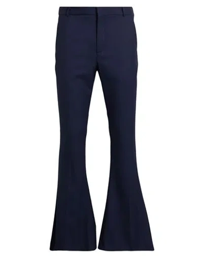 Balmain Man Pants Midnight Blue Size 32 Virgin Wool